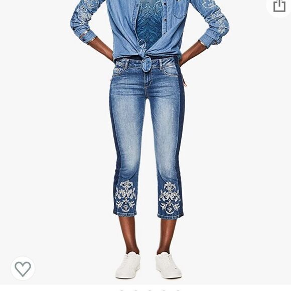 NWT Desigual Jeans Maggy size 2 - Picture 1 of 14